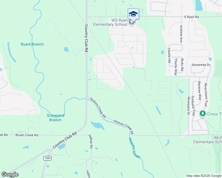 map of restaurants, bars, coffee shops, grocery stores, and more near 5501 Country Club Road in Denton