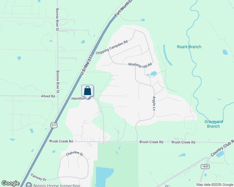 map of restaurants, bars, coffee shops, grocery stores, and more near 2740 Skivue Drive in Argyle