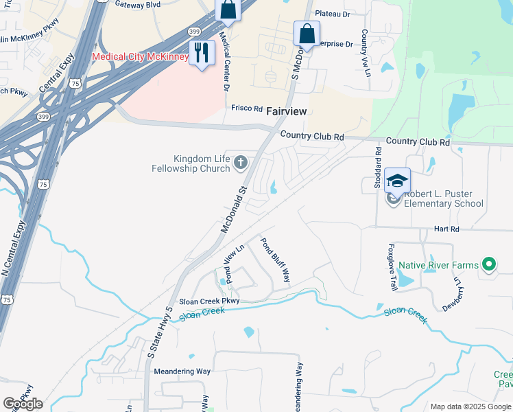 map of restaurants, bars, coffee shops, grocery stores, and more near 433 Madison Avenue in Fairview