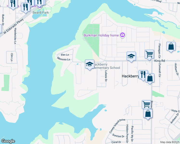 map of restaurants, bars, coffee shops, grocery stores, and more near 7200 Snug Harbor Circle in Frisco