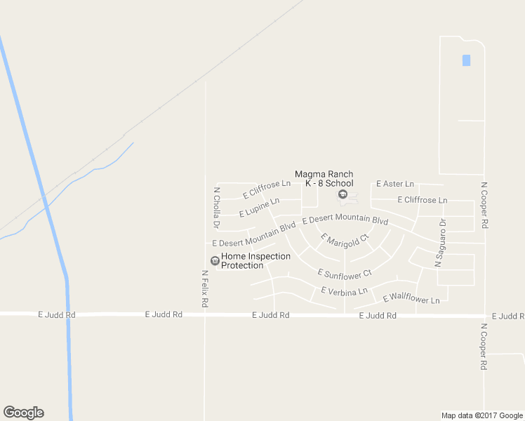 map of restaurants, bars, coffee shops, grocery stores, and more near 10501 East Lupine Lane in Florence