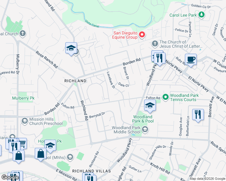 map of restaurants, bars, coffee shops, grocery stores, and more near 920 Lacebark Street in San Marcos