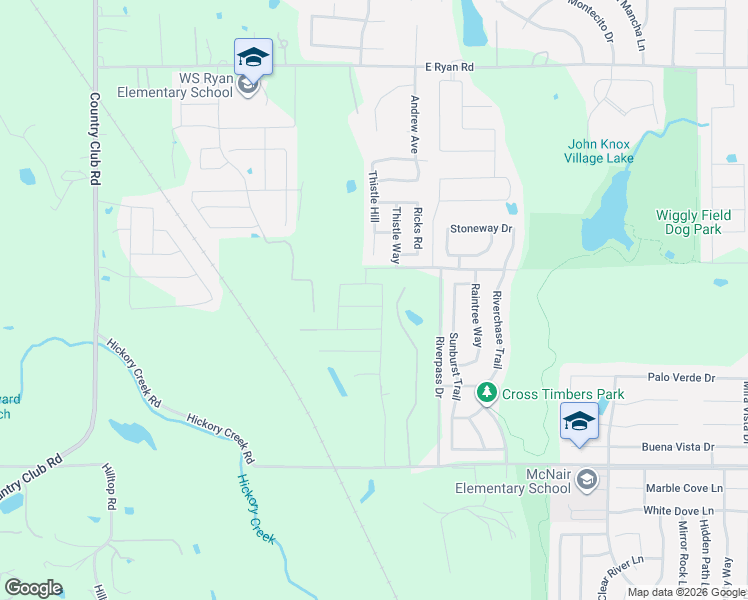 map of restaurants, bars, coffee shops, grocery stores, and more near 5299 Settlers Creek Road in Denton