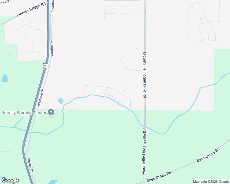 map of restaurants, bars, coffee shops, grocery stores, and more near 109 Margaret Way in Hogansville