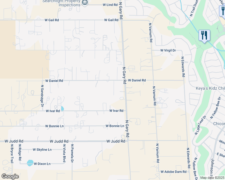 map of restaurants, bars, coffee shops, grocery stores, and more near 30171 North Emily Drive in Queen Creek