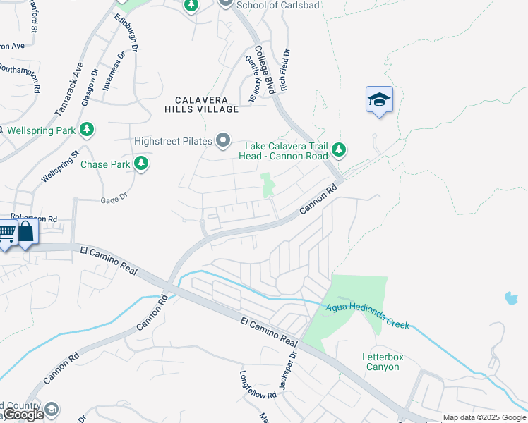 map of restaurants, bars, coffee shops, grocery stores, and more near 3681 Glen Avenue in Carlsbad