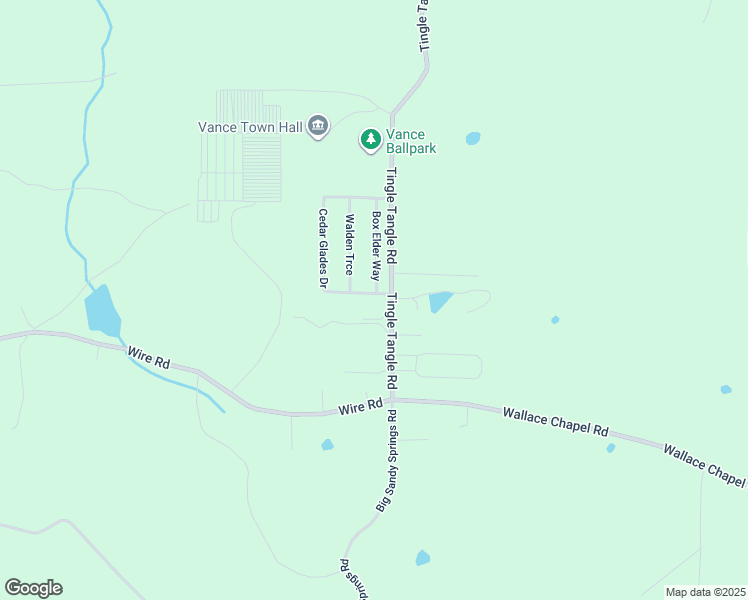 map of restaurants, bars, coffee shops, grocery stores, and more near 11605 Cedar Glades Drive in Vance