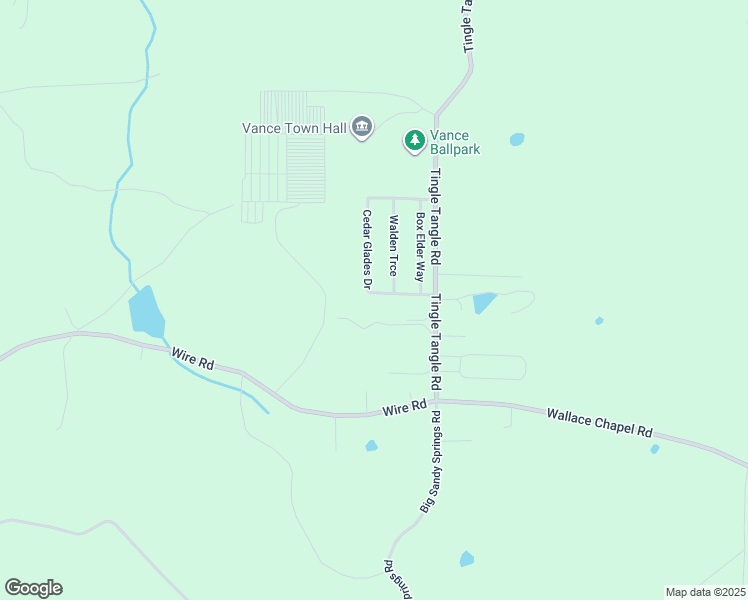 map of restaurants, bars, coffee shops, grocery stores, and more near 11549 Cedar Glades Drive in Vance