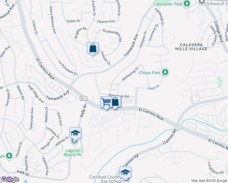 map of restaurants, bars, coffee shops, grocery stores, and more near 4843 Nelson Court in Carlsbad