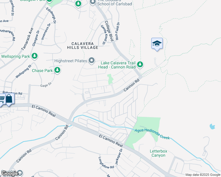 map of restaurants, bars, coffee shops, grocery stores, and more near 3681 Glen Avenue in Carlsbad