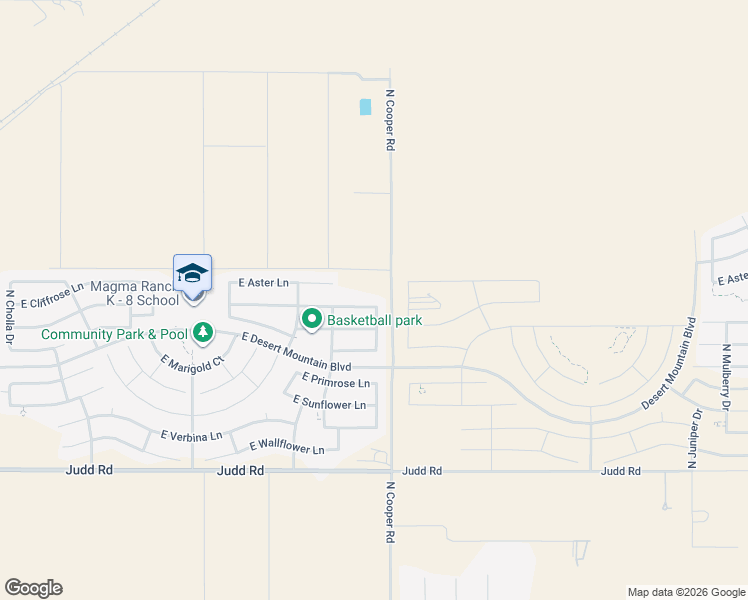 map of restaurants, bars, coffee shops, grocery stores, and more near 30191 North Yucca Drive in Florence