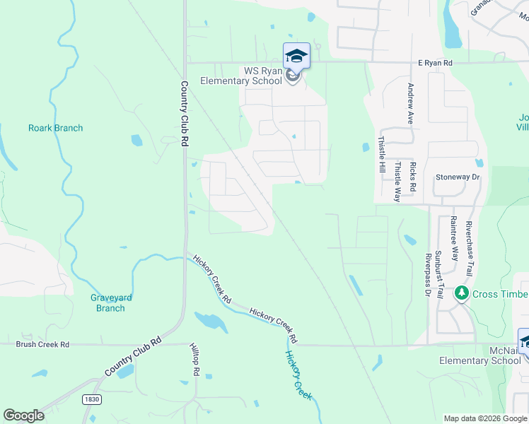 map of restaurants, bars, coffee shops, grocery stores, and more near 5498 Pvt Road 1001 in Denton