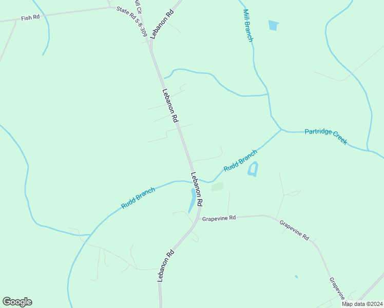 map of restaurants, bars, coffee shops, grocery stores, and more near 1392 Lebanon Road in Ridgeville