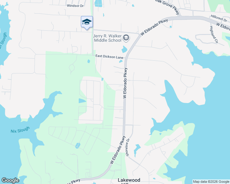 map of restaurants, bars, coffee shops, grocery stores, and more near 2415 West Eldorado Parkway in Little Elm