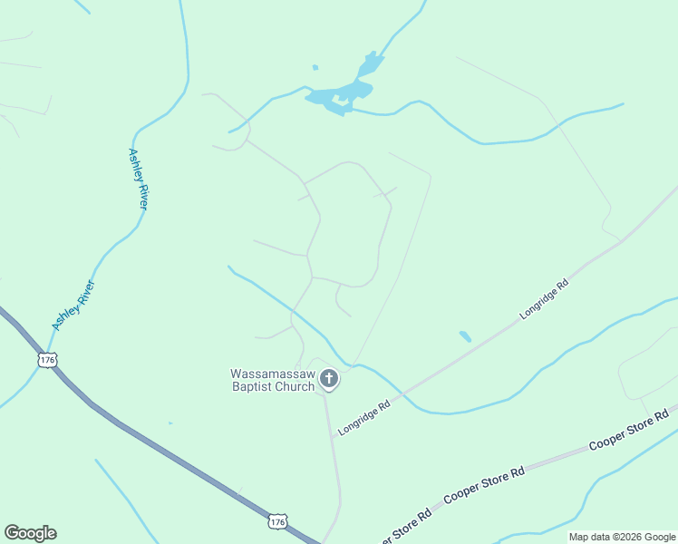 map of restaurants, bars, coffee shops, grocery stores, and more near 1102 Plantation Overlook Drive in Moncks Corner
