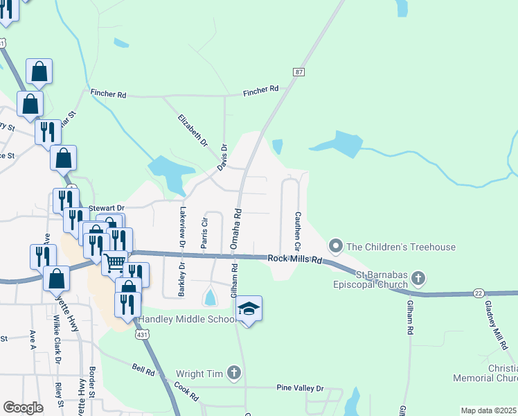 map of restaurants, bars, coffee shops, grocery stores, and more near 533 Lane Avenue in Roanoke