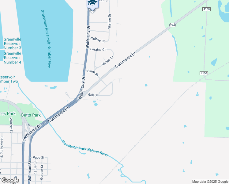 map of restaurants, bars, coffee shops, grocery stores, and more near 1108 Bell Drive in Greenville