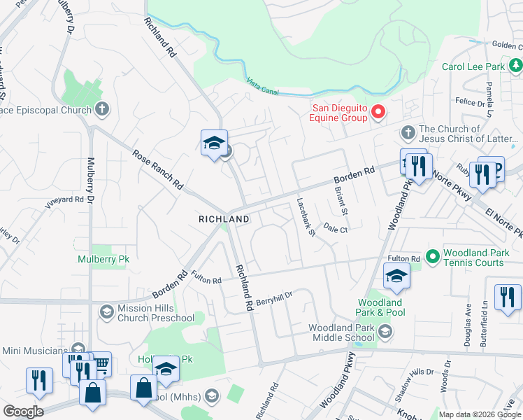 map of restaurants, bars, coffee shops, grocery stores, and more near in San Marcos