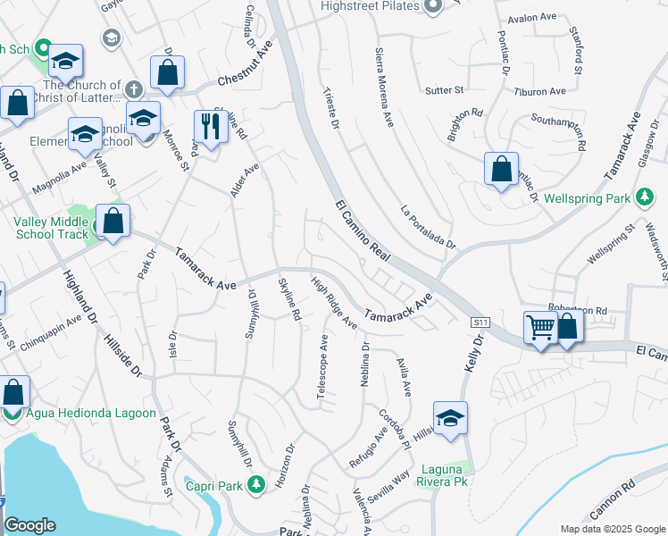 map of restaurants, bars, coffee shops, grocery stores, and more near 1999 Tamarack Avenue in Carlsbad