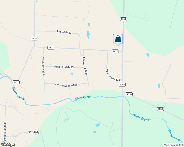 map of restaurants, bars, coffee shops, grocery stores, and more near 259 Private Road 4434 in Rhome