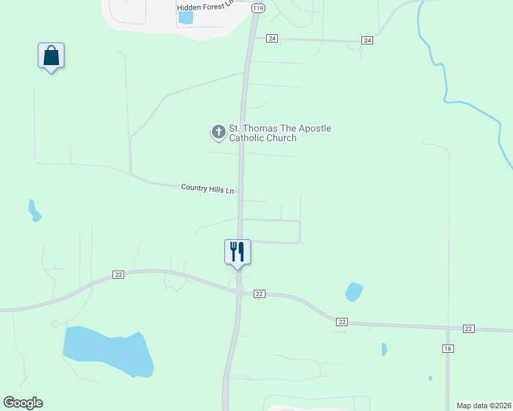 map of restaurants, bars, coffee shops, grocery stores, and more near 132 Patriot Point Drive in Montevallo