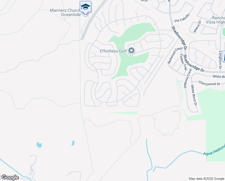 map of restaurants, bars, coffee shops, grocery stores, and more near 4142 Rhodes Way in Oceanside