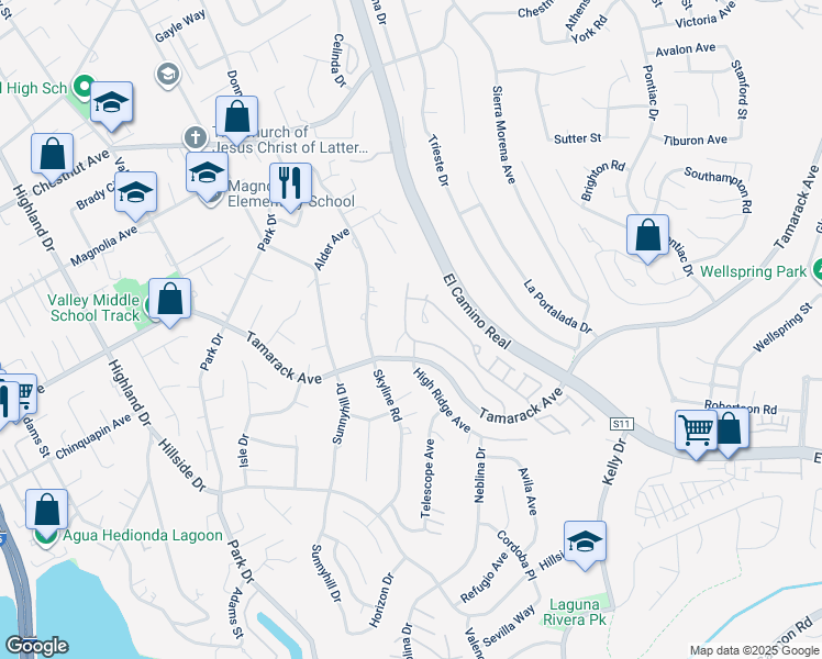 map of restaurants, bars, coffee shops, grocery stores, and more near 1794 East Pointe Avenue in Carlsbad