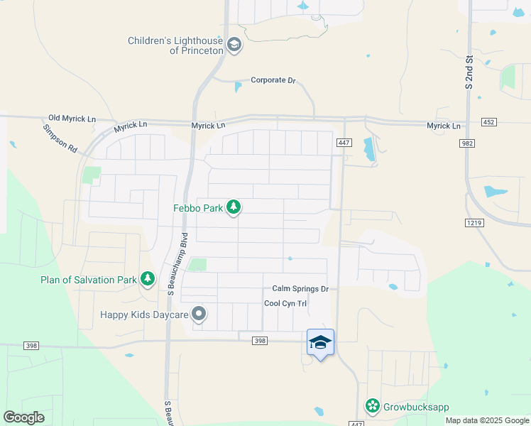 map of restaurants, bars, coffee shops, grocery stores, and more near Smokey Trail in Princeton