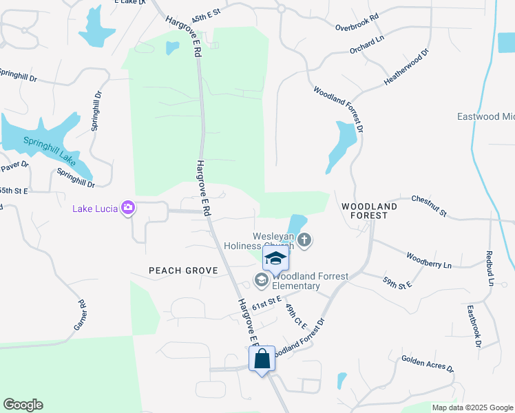 map of restaurants, bars, coffee shops, grocery stores, and more near 5601 Barretts Trace Lane in Tuscaloosa