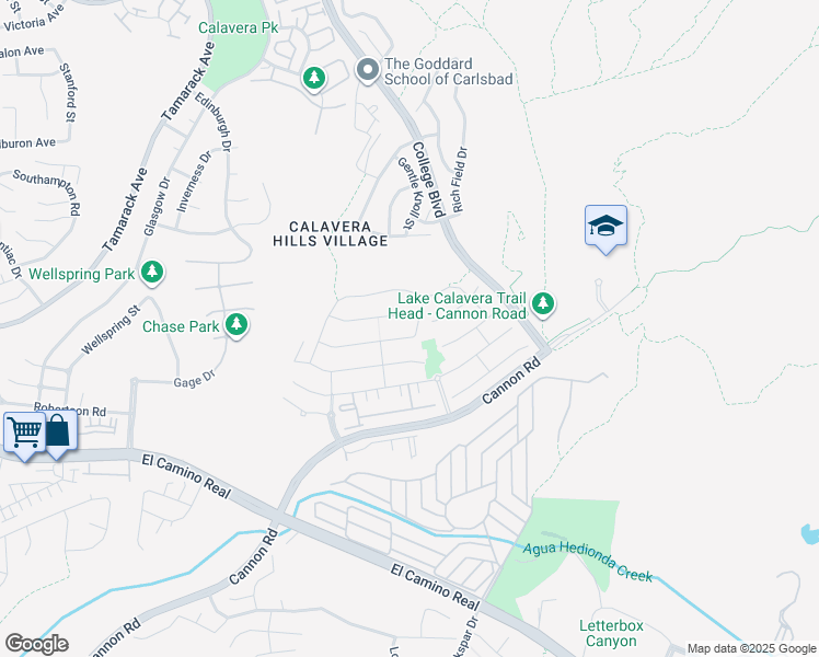 map of restaurants, bars, coffee shops, grocery stores, and more near 4249 Peralta Street in Carlsbad