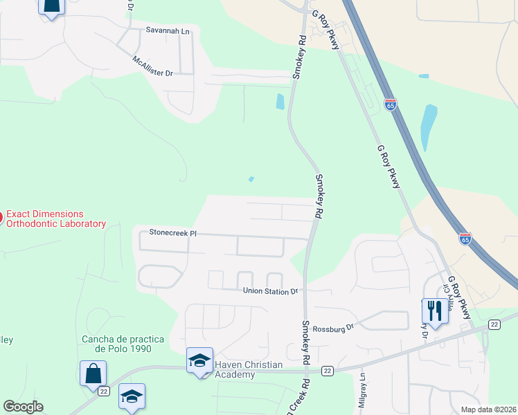 map of restaurants, bars, coffee shops, grocery stores, and more near 656 The Heights Lane in Calera