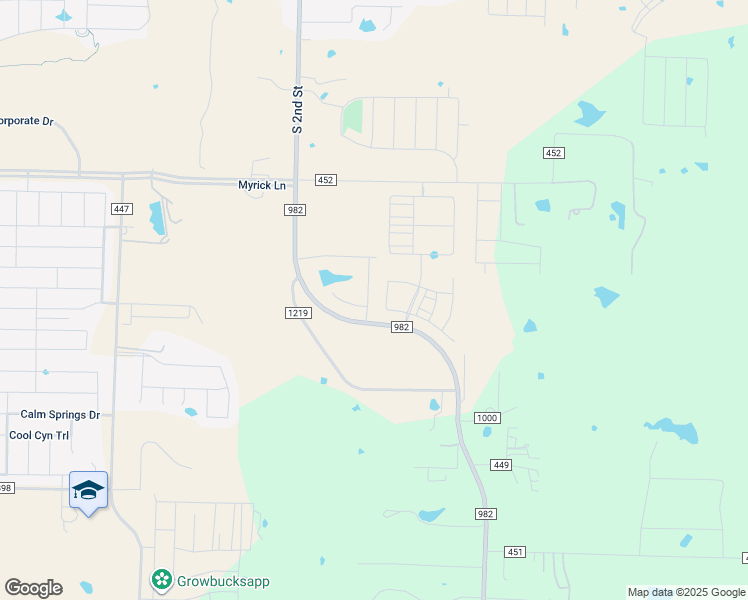 map of restaurants, bars, coffee shops, grocery stores, and more near 1779 Farm to Market Road 982 in Princeton