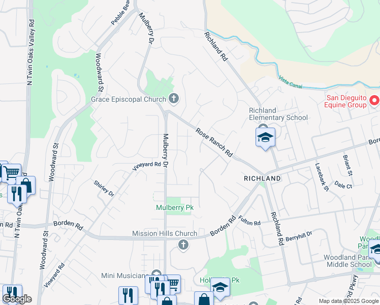 map of restaurants, bars, coffee shops, grocery stores, and more near 901 Candlelite Drive in San Marcos