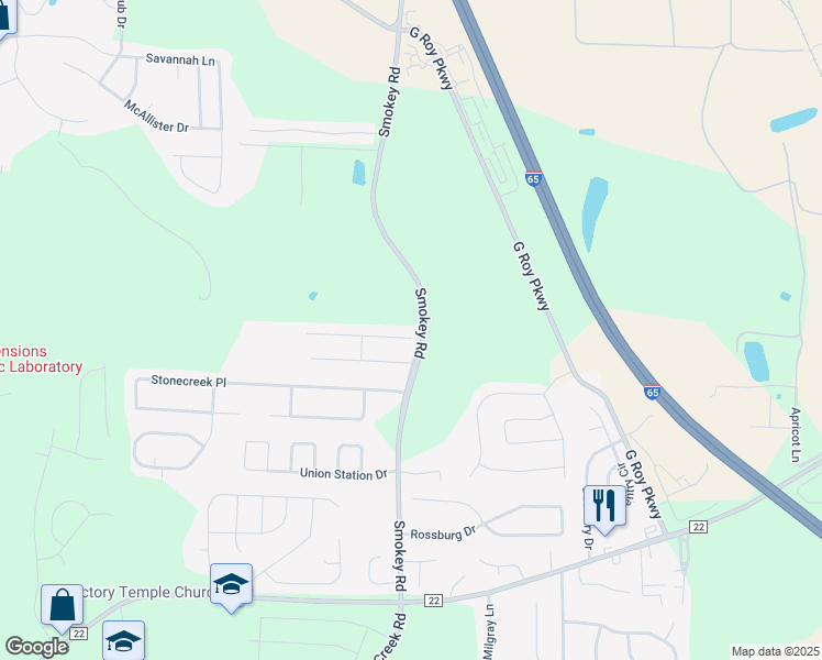 map of restaurants, bars, coffee shops, grocery stores, and more near 508 The Heights Lane in Calera