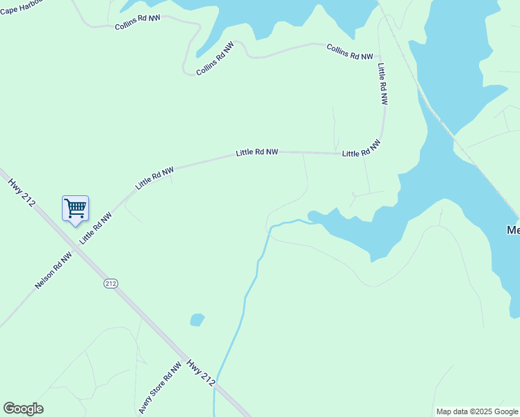 map of restaurants, bars, coffee shops, grocery stores, and more near 131 Merry Drive Northwest in Milledgeville