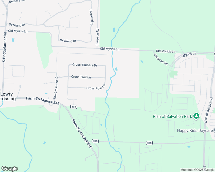 map of restaurants, bars, coffee shops, grocery stores, and more near 861 Cross Post Lane in McKinney