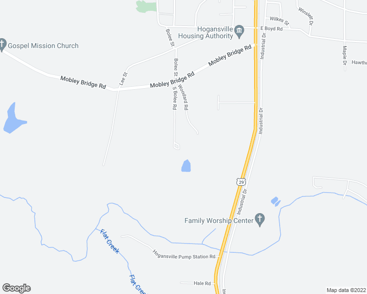 map of restaurants, bars, coffee shops, grocery stores, and more near 482 Bolee Street in Hogansville