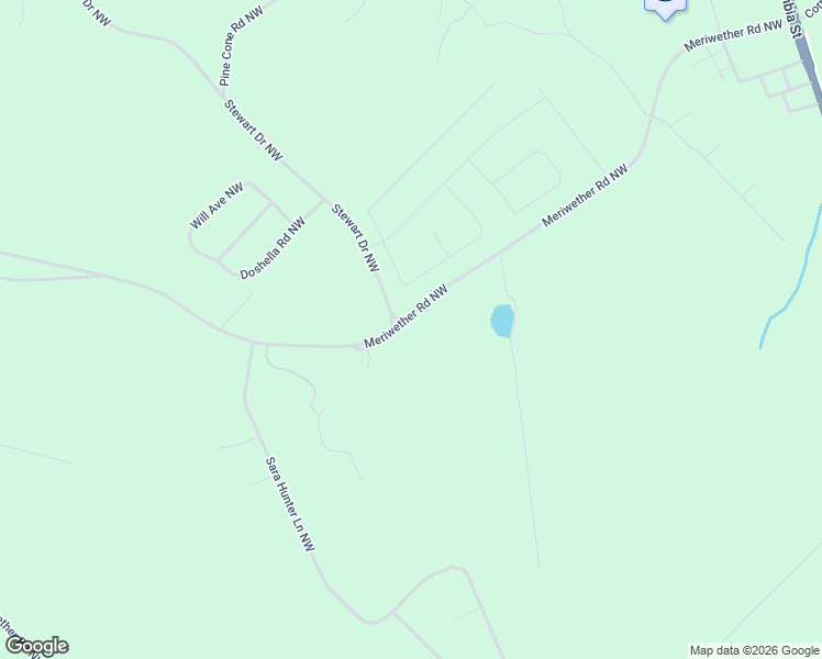 map of restaurants, bars, coffee shops, grocery stores, and more near 501 Meriwether Road in Milledgeville