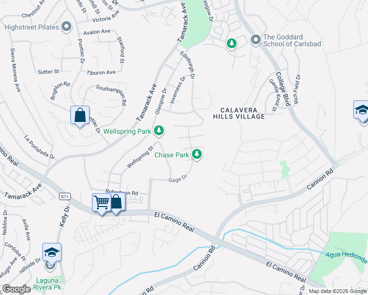 map of restaurants, bars, coffee shops, grocery stores, and more near 4709 Kentner Court in Carlsbad
