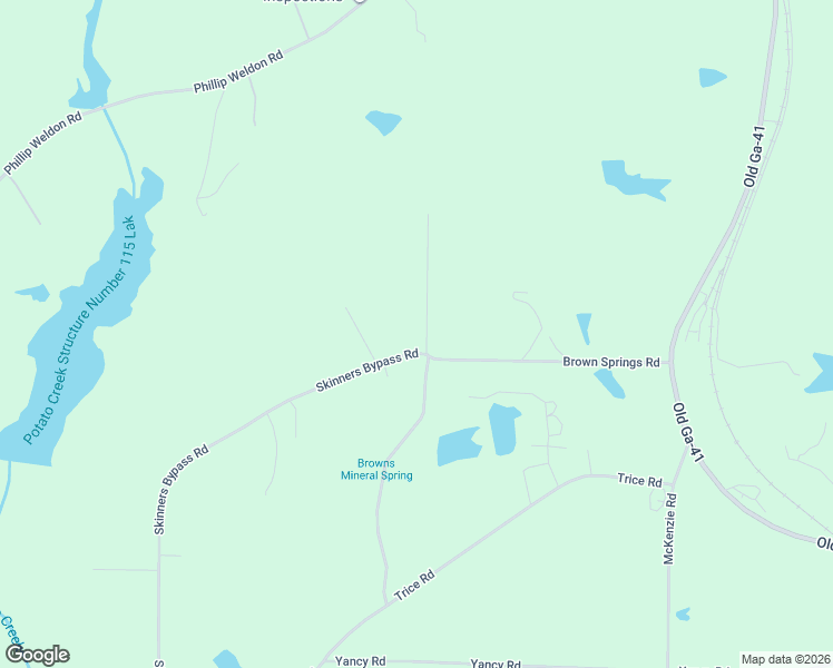 map of restaurants, bars, coffee shops, grocery stores, and more near 215 Skinners Bypass Road in Milner