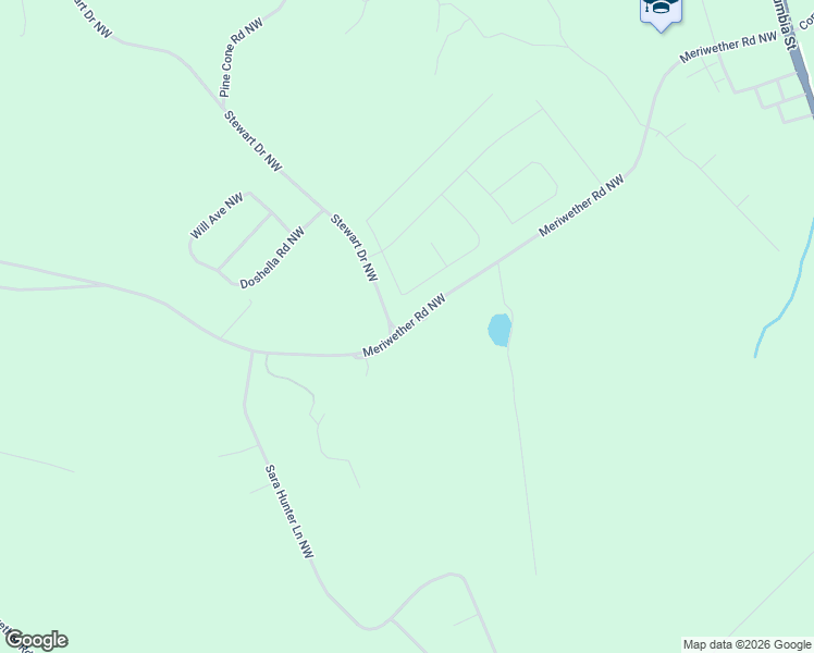 map of restaurants, bars, coffee shops, grocery stores, and more near 501 Meriwether Road in Milledgeville