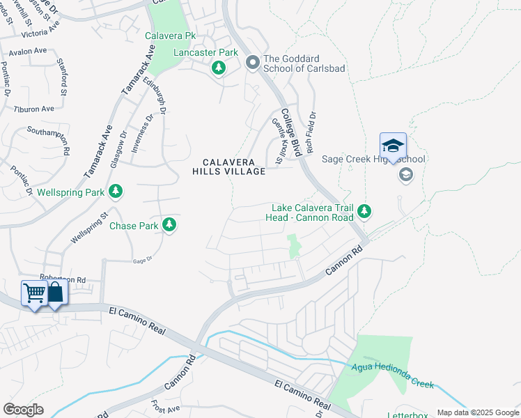 map of restaurants, bars, coffee shops, grocery stores, and more near 3605 Four Peaks Street in Carlsbad