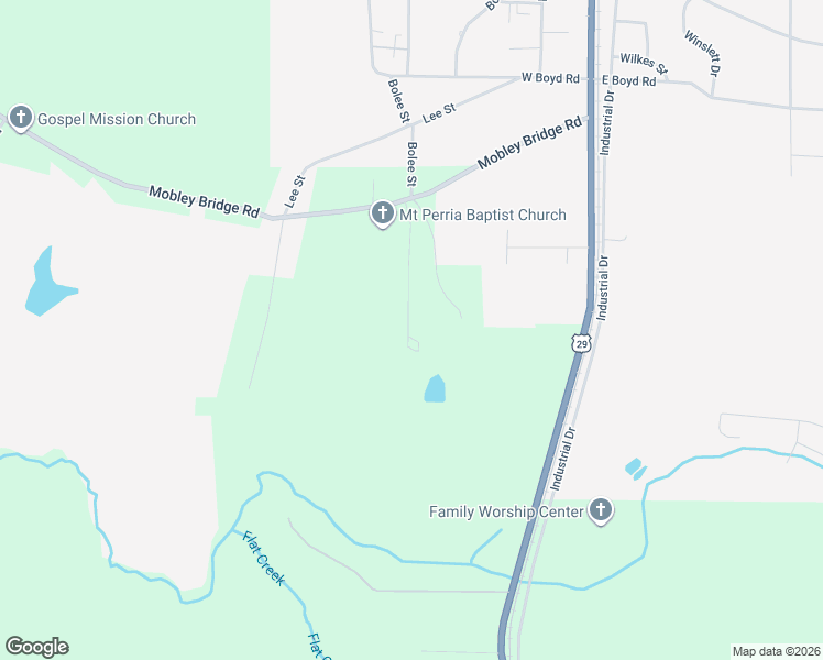 map of restaurants, bars, coffee shops, grocery stores, and more near 482 Bolee Street in Hogansville