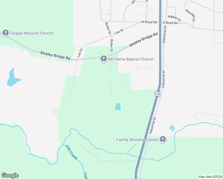map of restaurants, bars, coffee shops, grocery stores, and more near 410 Bolee Street in Hogansville