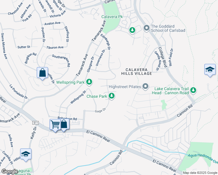 map of restaurants, bars, coffee shops, grocery stores, and more near 4719 Crespi Court in Carlsbad