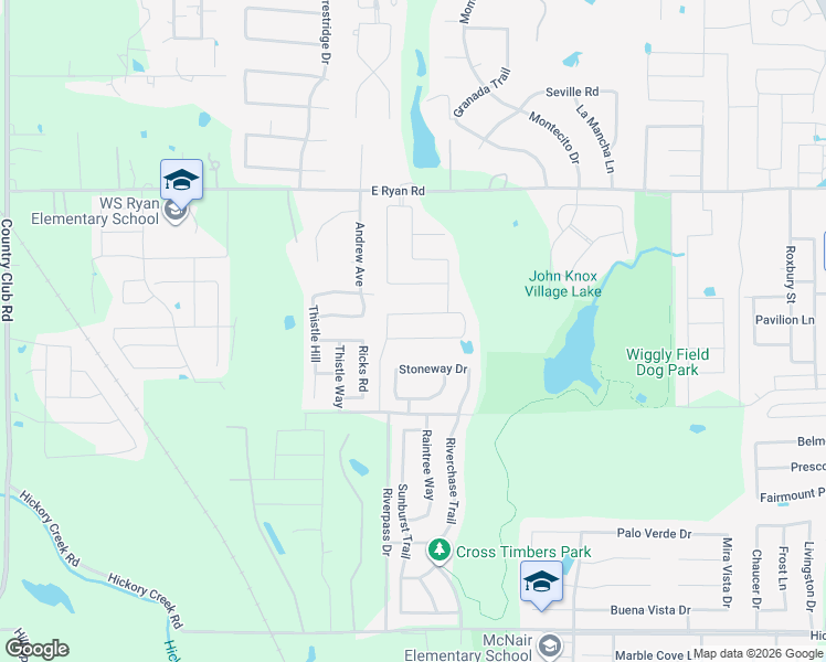 map of restaurants, bars, coffee shops, grocery stores, and more near 808 Turtle Creek Avenue in Denton County
