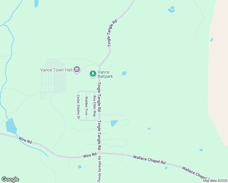 map of restaurants, bars, coffee shops, grocery stores, and more near 11304 Tingle Tangle Road in Vance