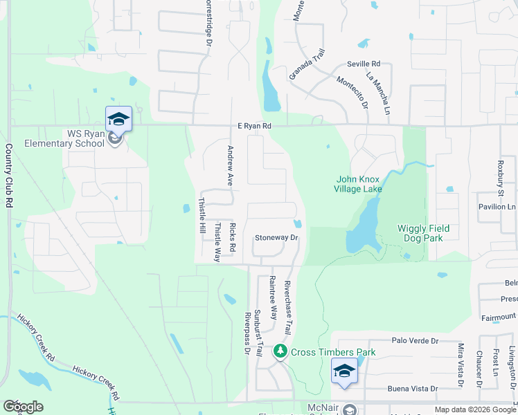 map of restaurants, bars, coffee shops, grocery stores, and more near 808 Turtle Creek Avenue in Denton County