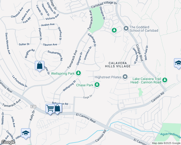map of restaurants, bars, coffee shops, grocery stores, and more near 4721 Borden Court in Carlsbad