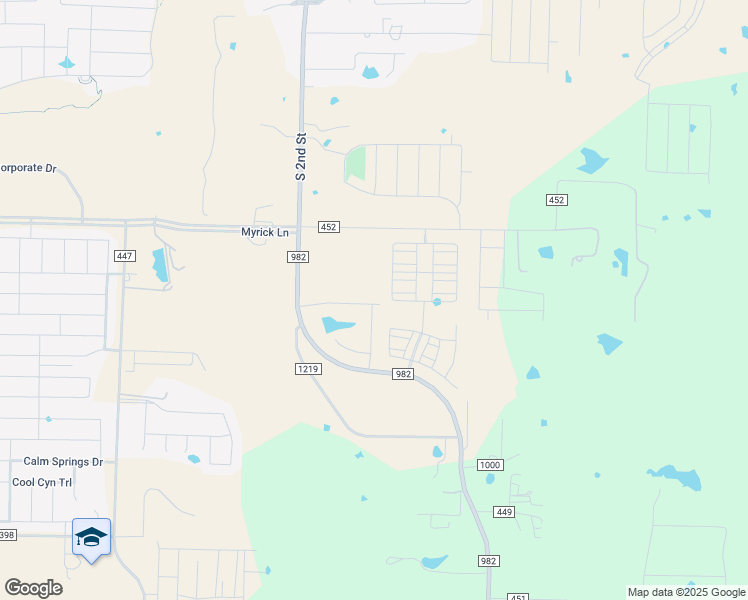map of restaurants, bars, coffee shops, grocery stores, and more near Farm to Market Road 982 in Princeton